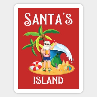 Santa's Island Sticker